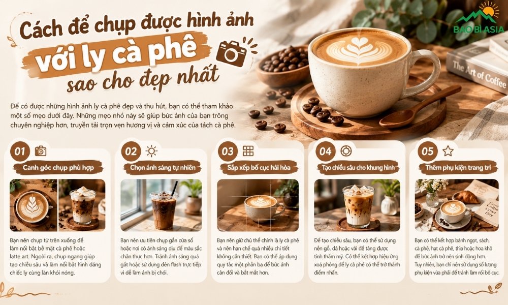 Cách để chụp được hình ảnh với ly cà phê sao cho đẹp nhất