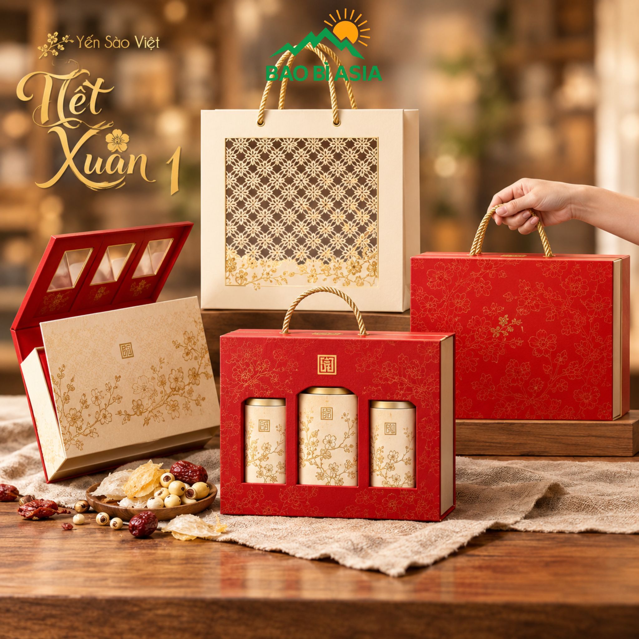 Hộp quà Tết Nét Xuân 1