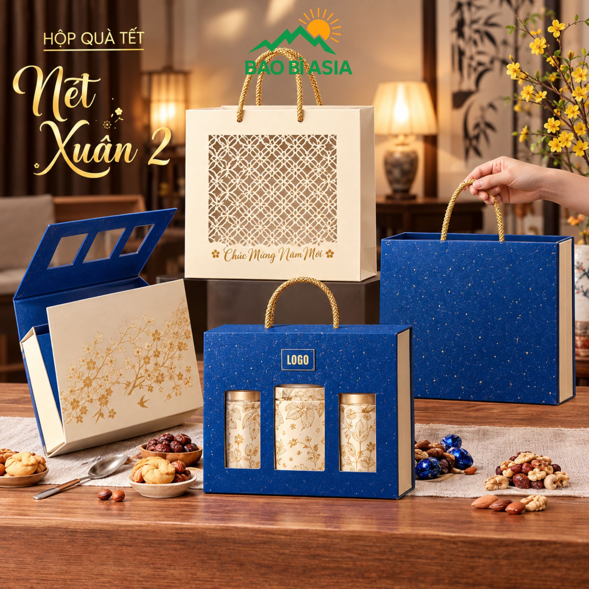 Hộp quà Tết Nét Xuân 2