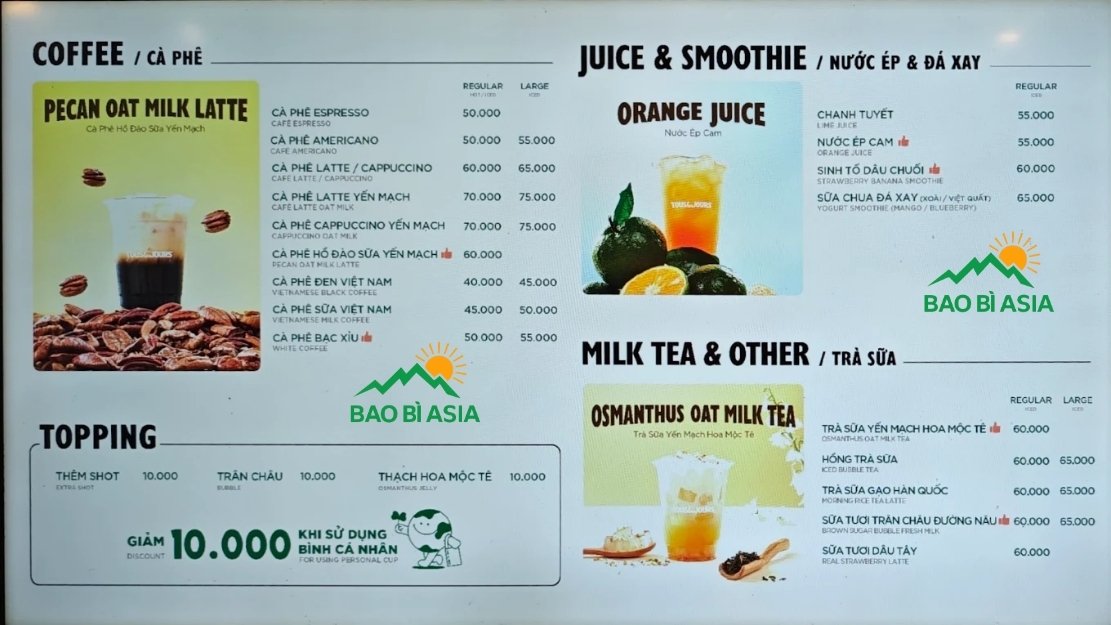 Menu TOUS les JOURS